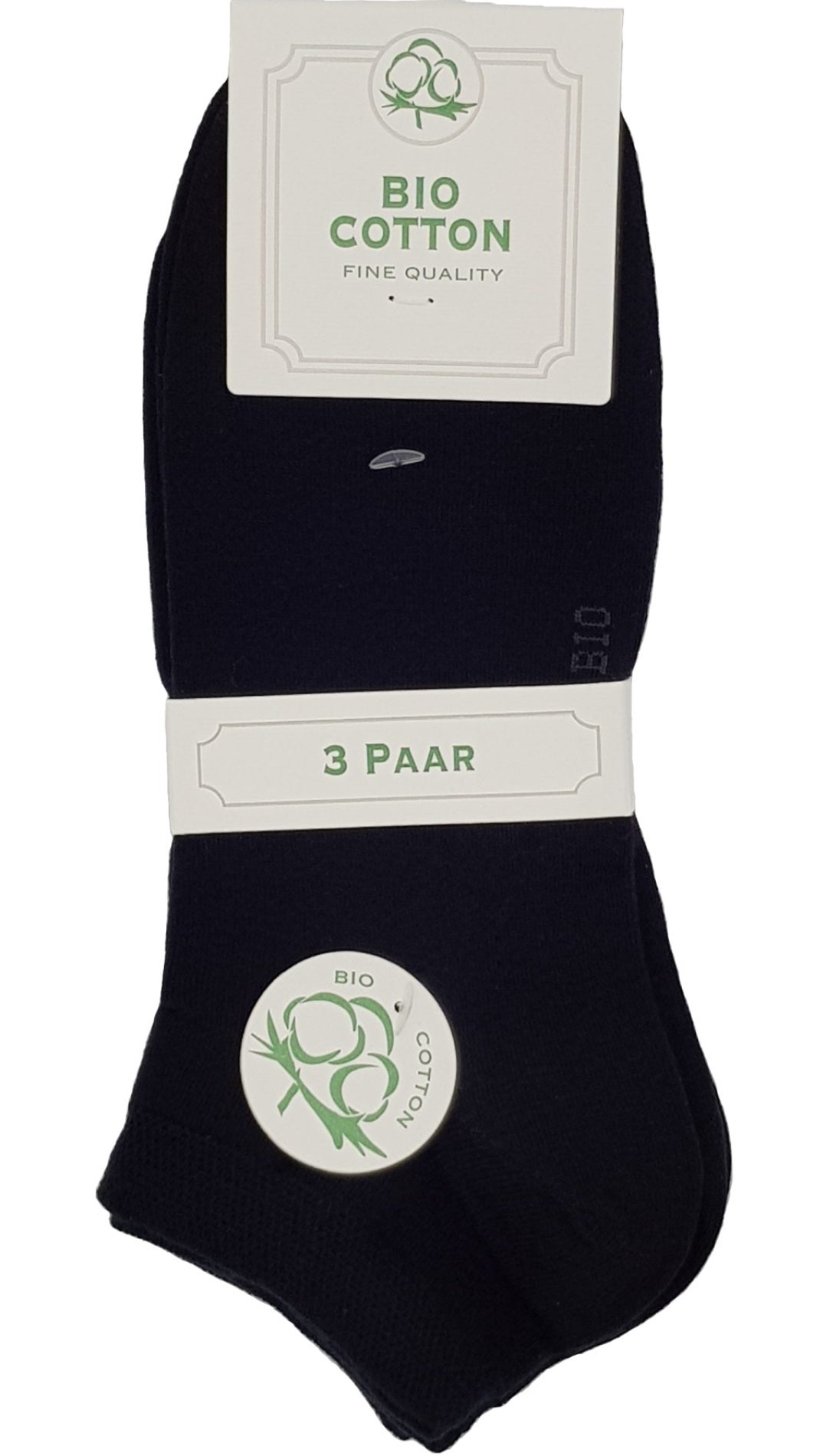 BIO - Cotton - Sneaker - 3 Paar - Gr. bis 50 (16399)