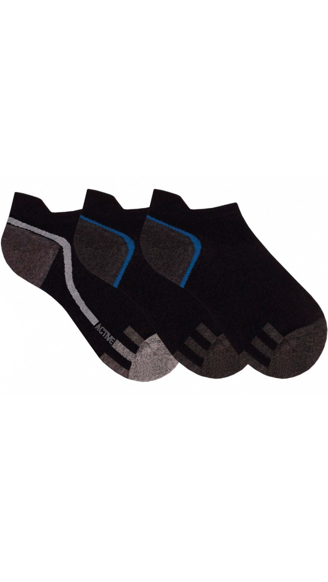 Herren Füßling Sneaker Hackenlasche 3 Paar (16458)