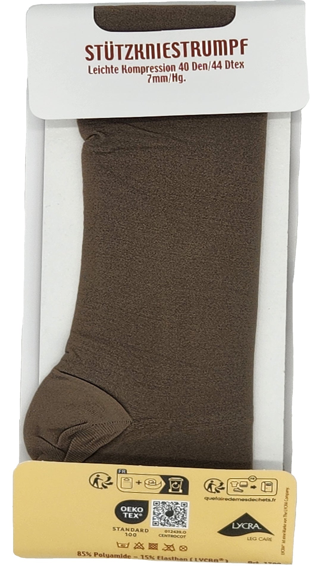 Mi-bas de contention 40 DEN nacre 4 paires taille 35-42 (404)