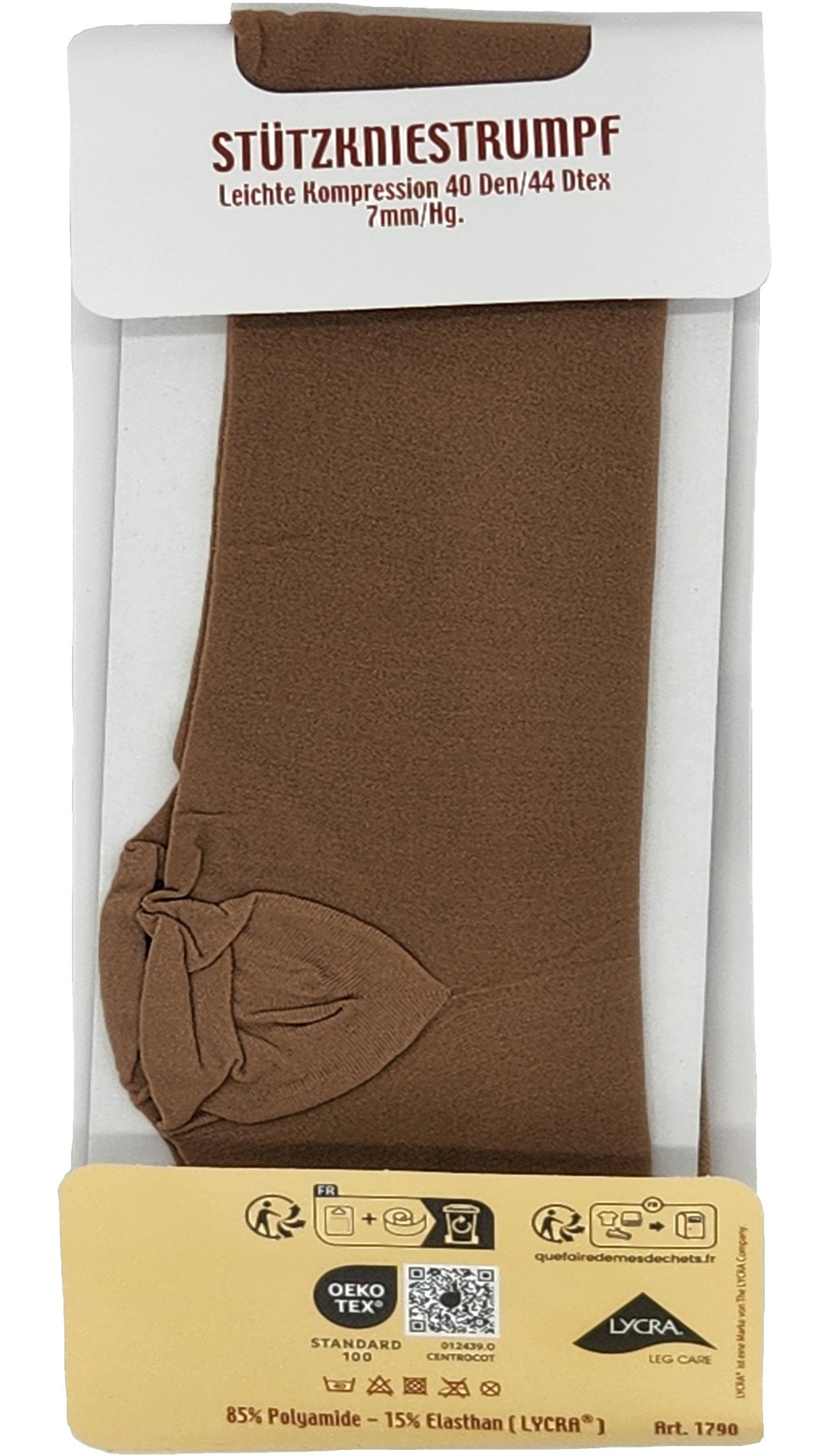 Mi-bas de contention 40 DEN nacre 4 paires taille 35-42 (404)