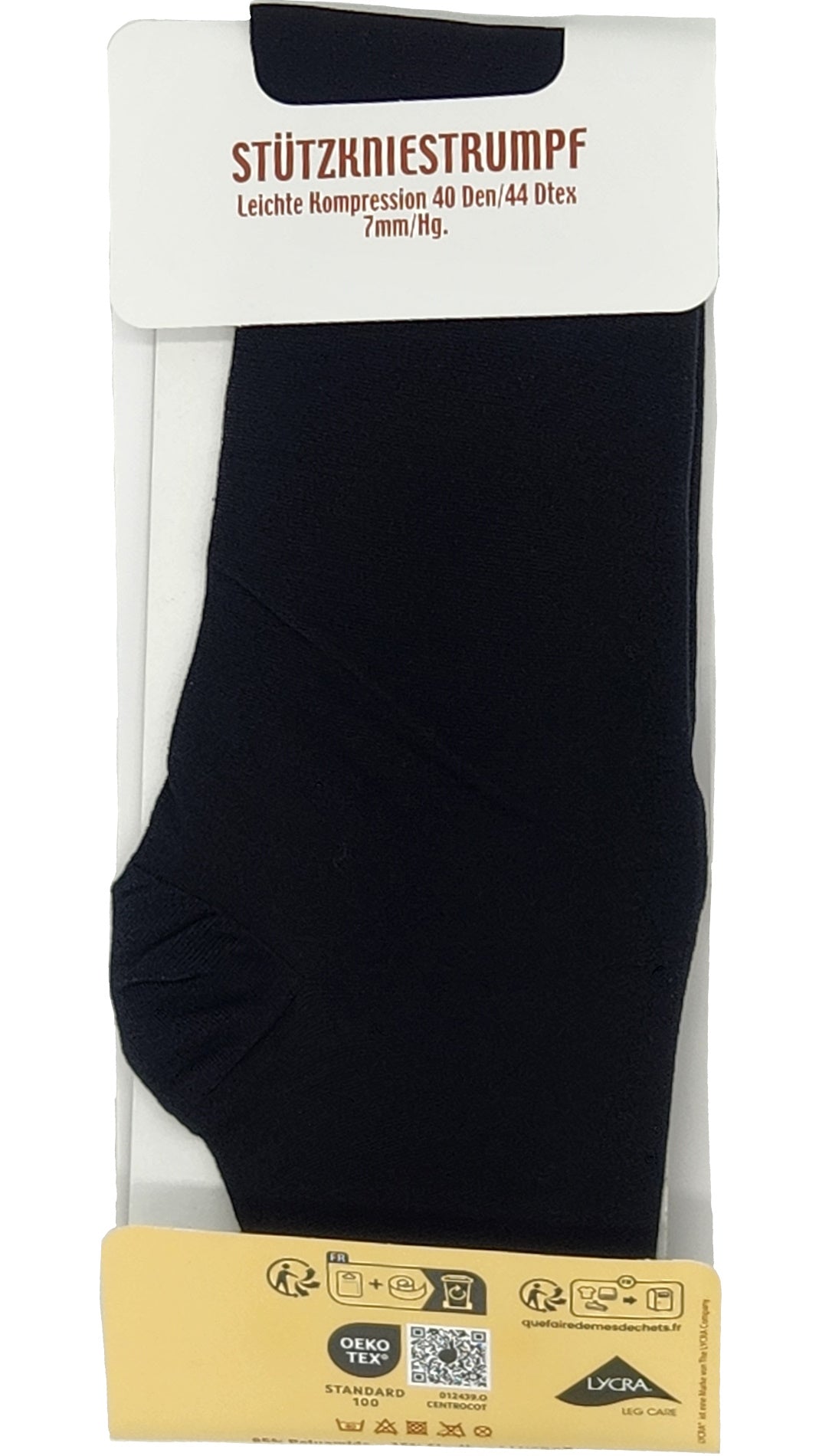 Mi-bas de contention 40 DEN nacre 4 paires taille 35-42 (404)