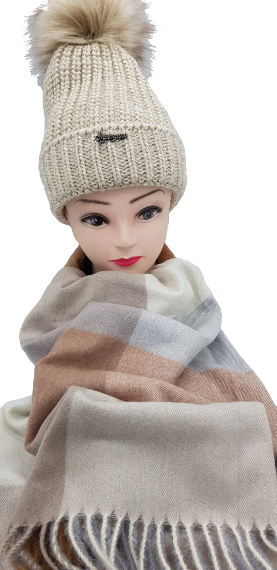 Wintermütze Bommelmütze Strickmütze