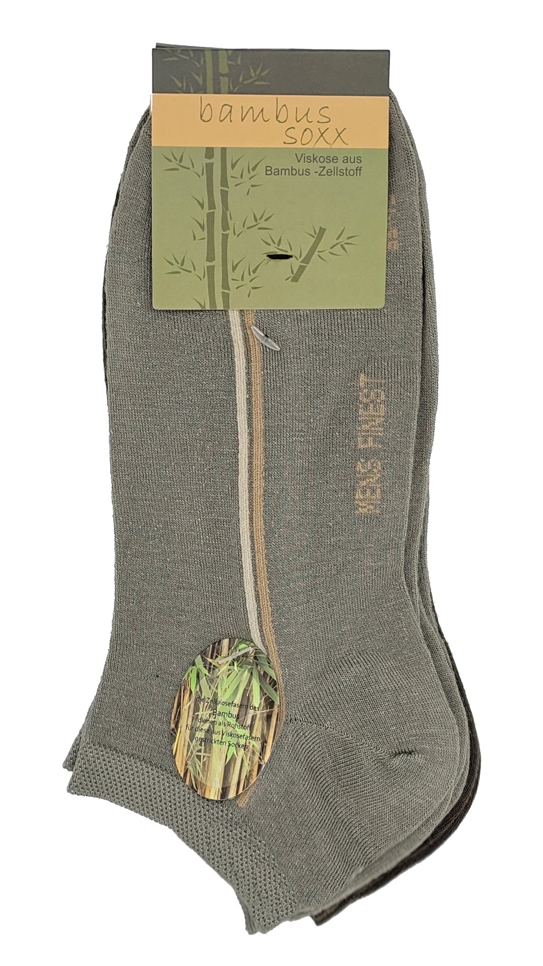 Bambus-Füßling Sneaker Herren 3 Paar (16531)