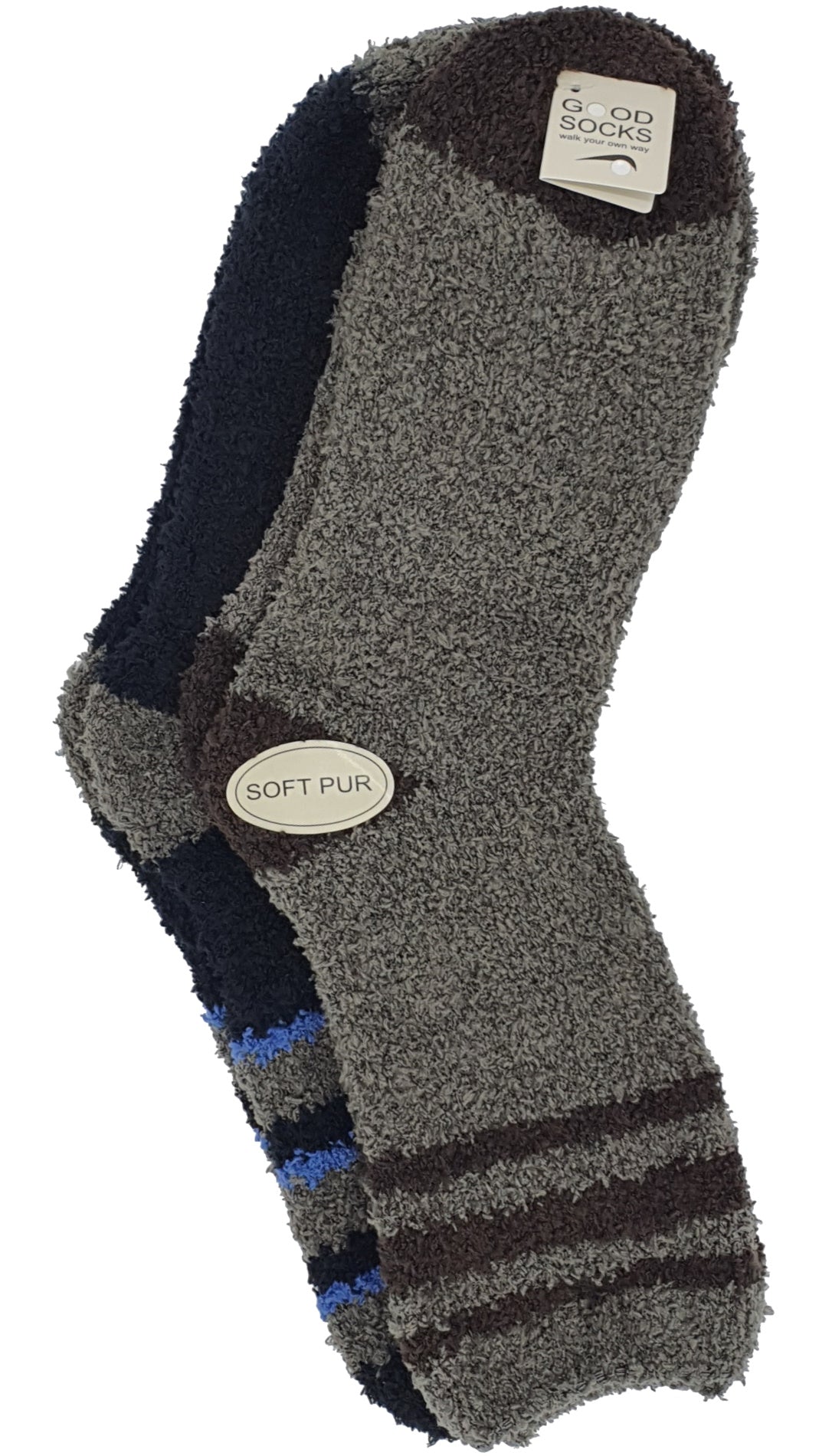 taille des chaussettes douillettes 40-45 supersoft 2 paires (21655)