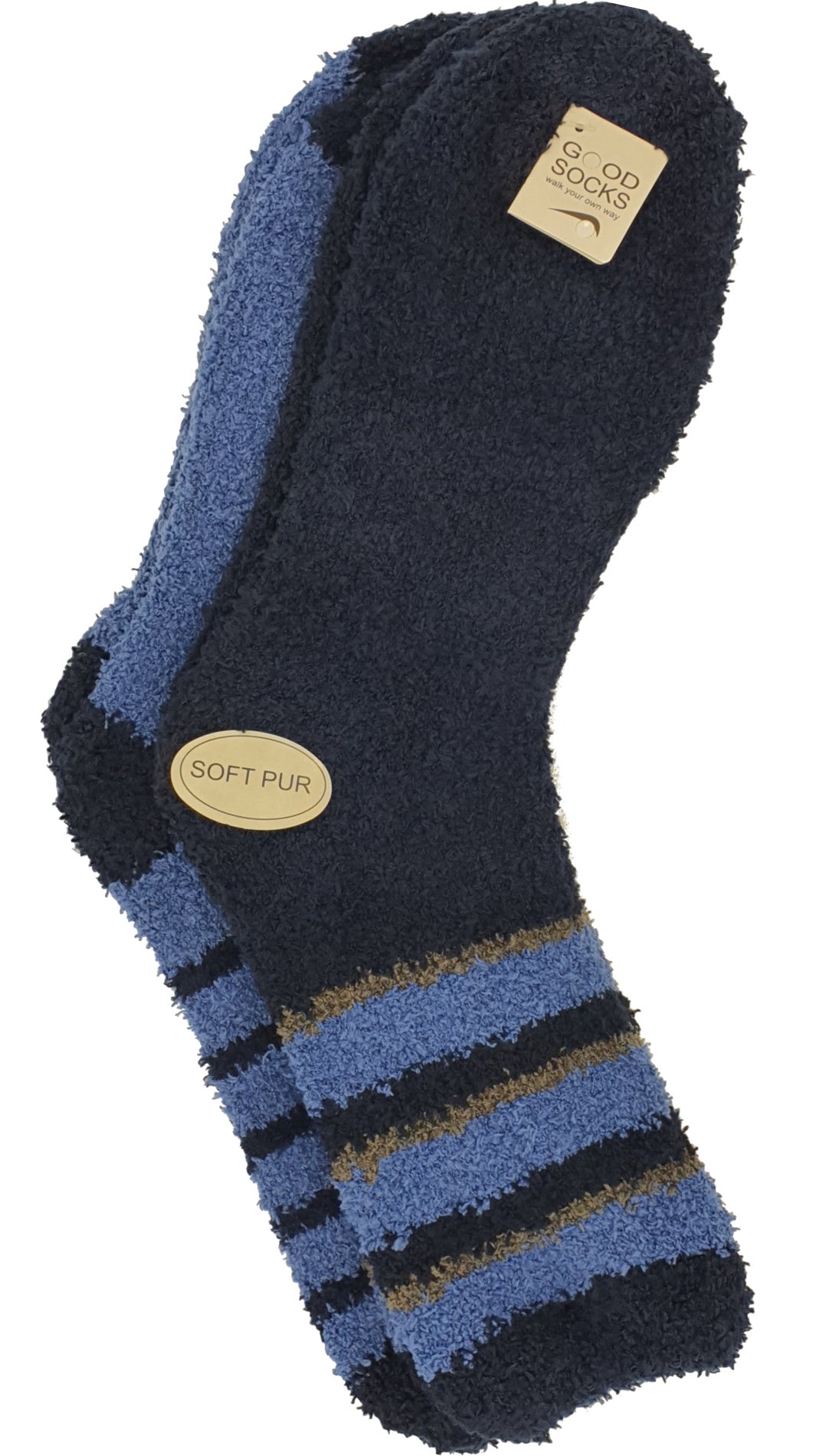 taille des chaussettes douillettes 40-45 supersoft 2 paires (21655)