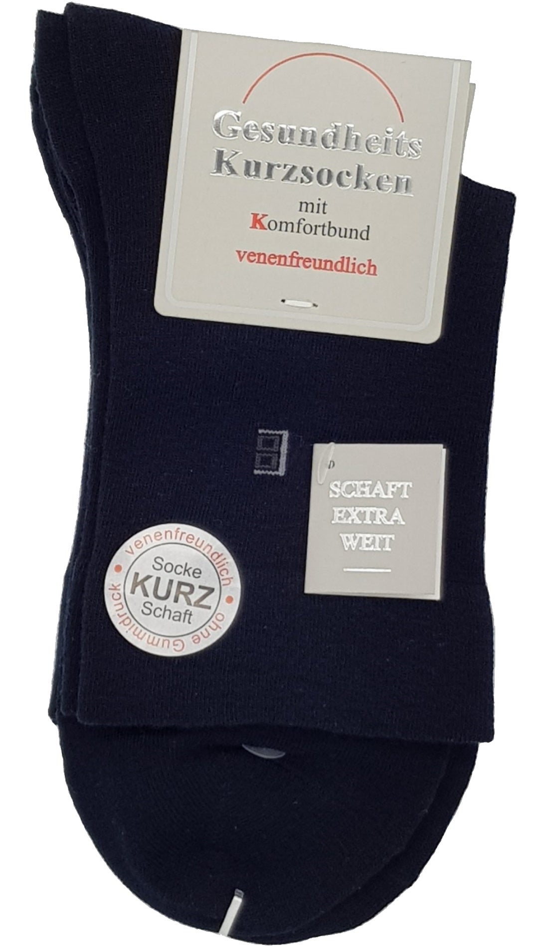 Herren Gesundheitskurzsocken Trichter EXTRA venenfreundlich 3 Paar (26600)