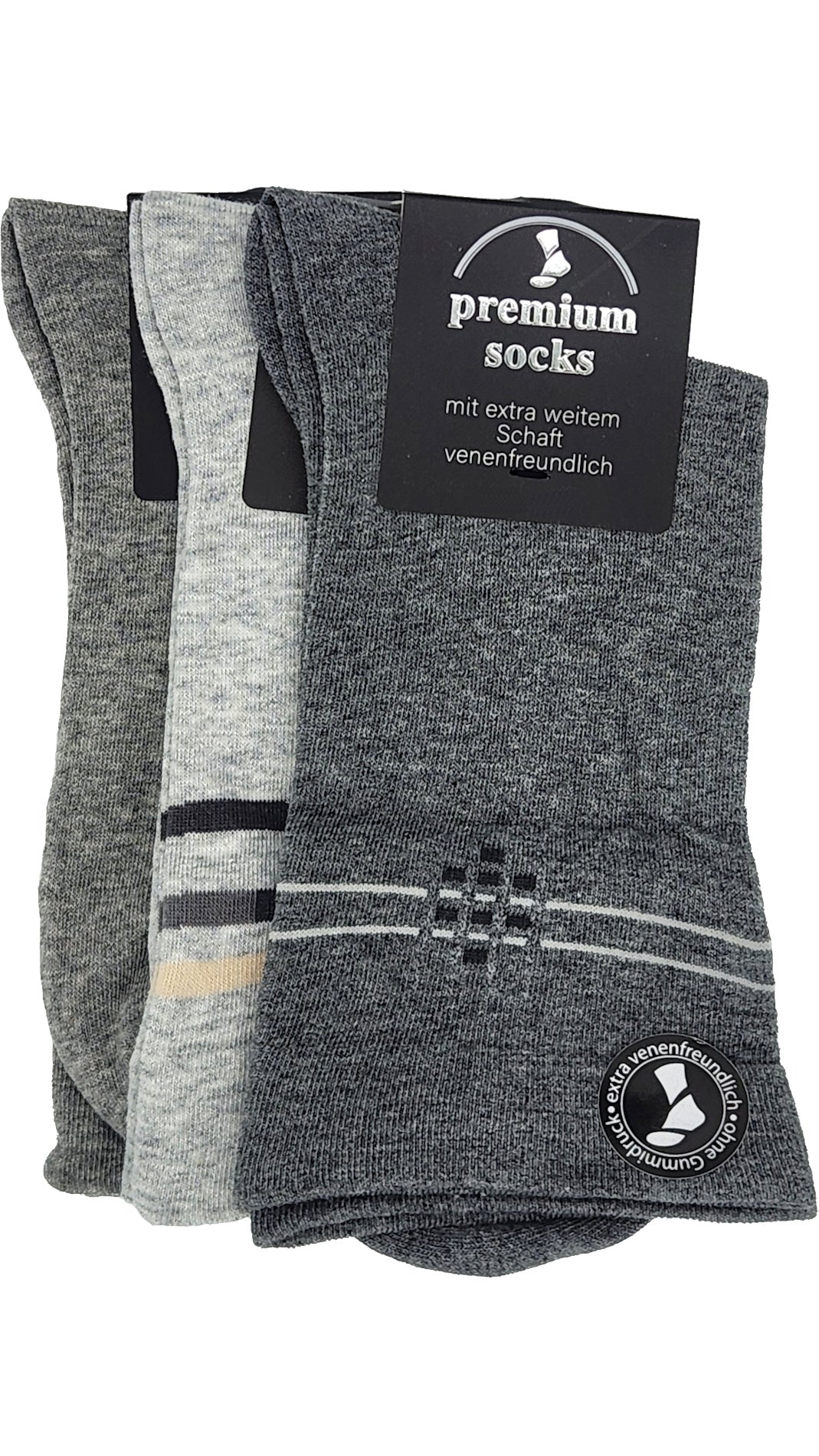Herren Gesundheitssocken Trichter EXTRA venenfreundlich 3 Paar (26942-43)