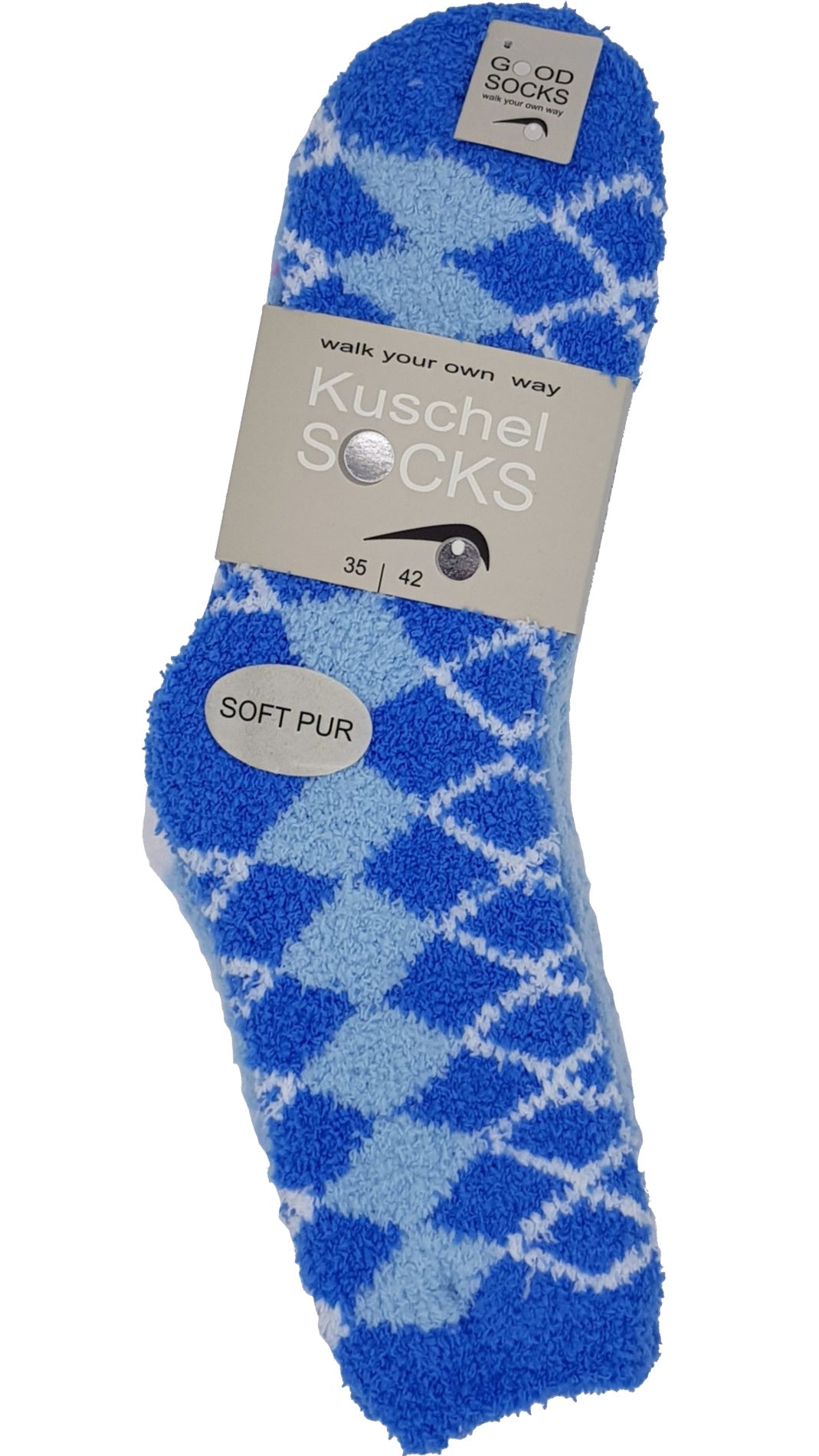 gezellige sokken maat 35-42 check effen 2 paar