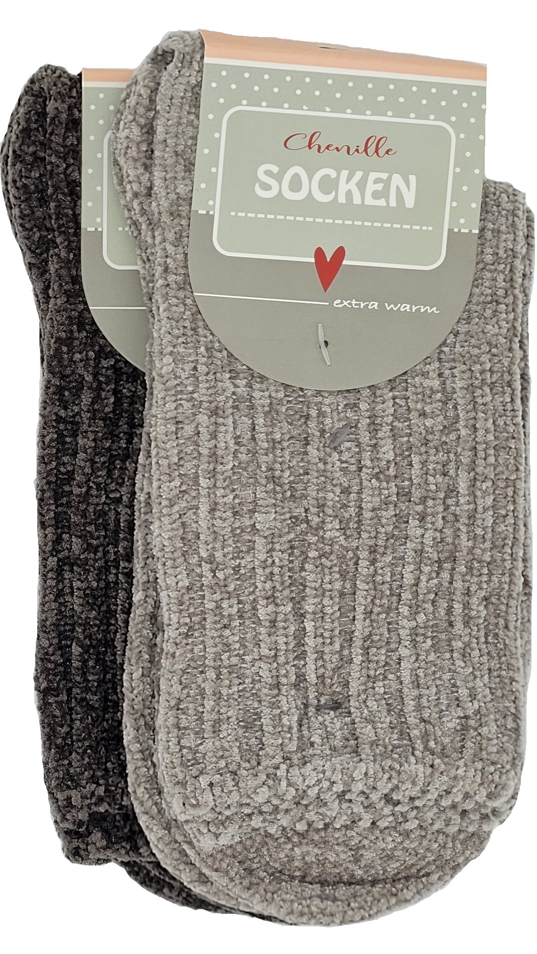 Damen Chenille Socken uni 2 Paar (37716,37717)