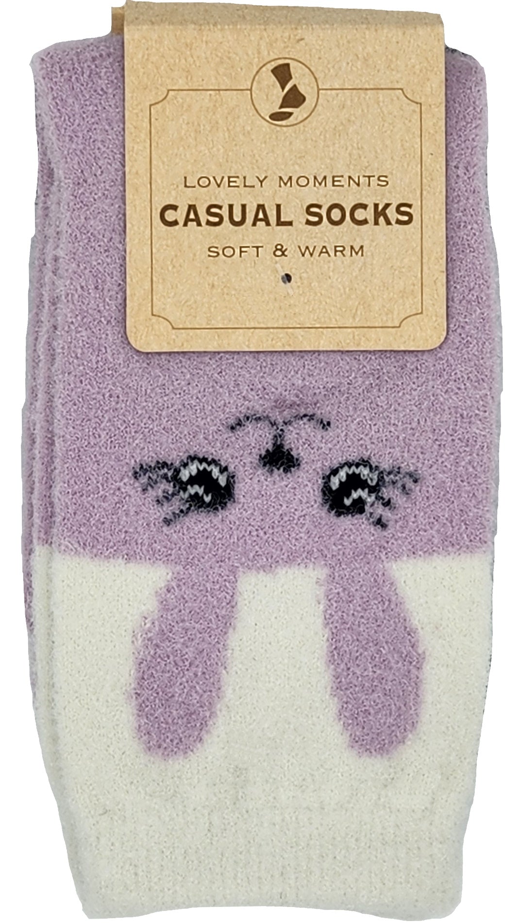 Damen Kuschel-Socken Tiergesichter 2 Paar (37732)