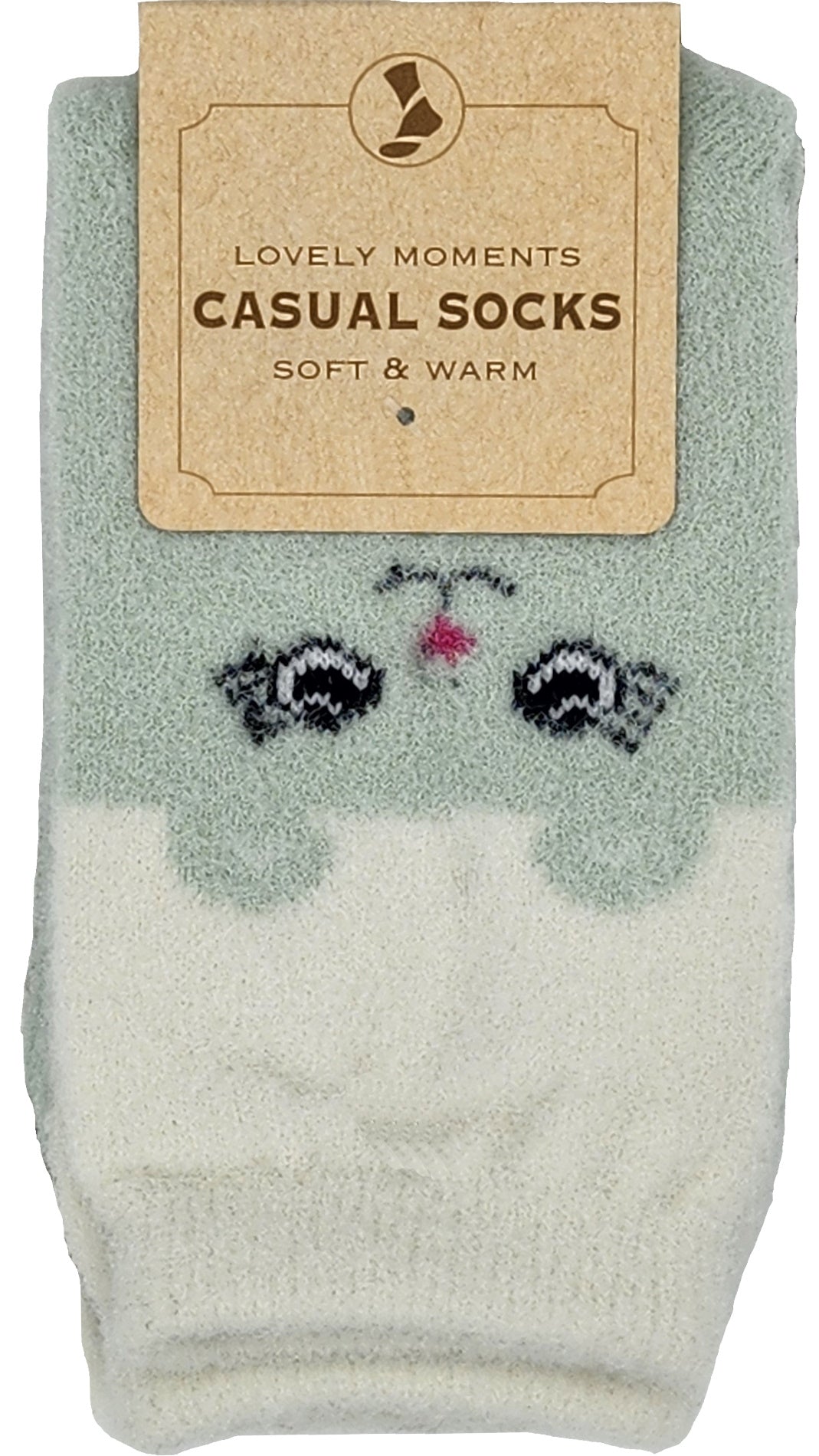 Damen Kuschel-Socken Tiergesichter 2 Paar (37732)