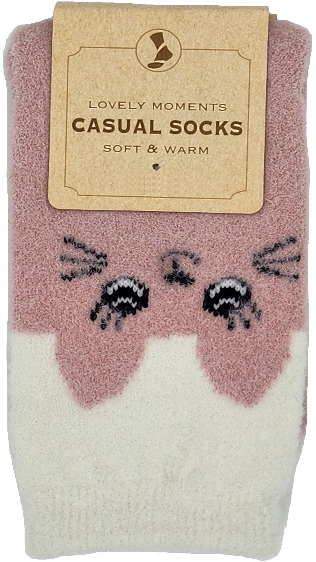 Damen Kuschel-Socken Tiergesichter 2 Paar (37732)