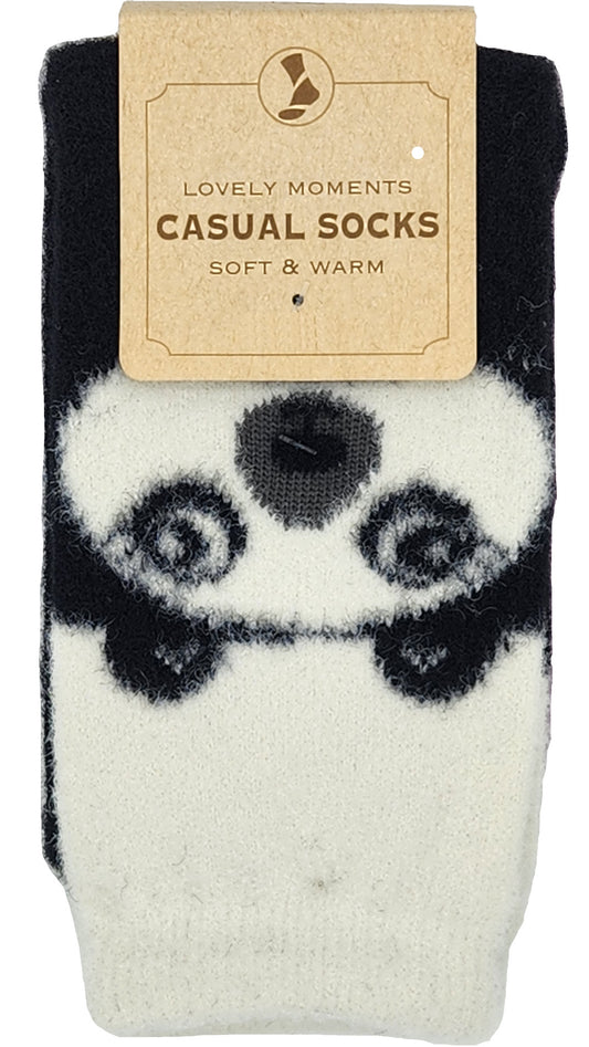 Damen Kuschel-Socken Tiergesichter 2 Paar (37732)