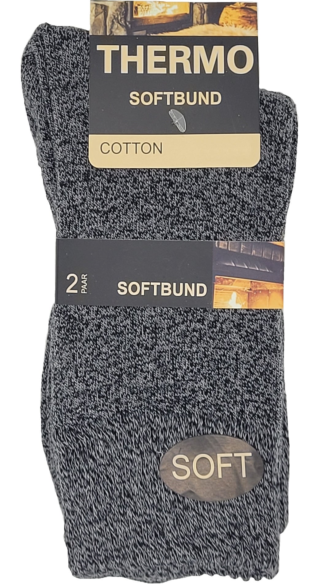 Thermo Soft Socken Softbund 2 Paar ab Größe 39 (23402,38413)