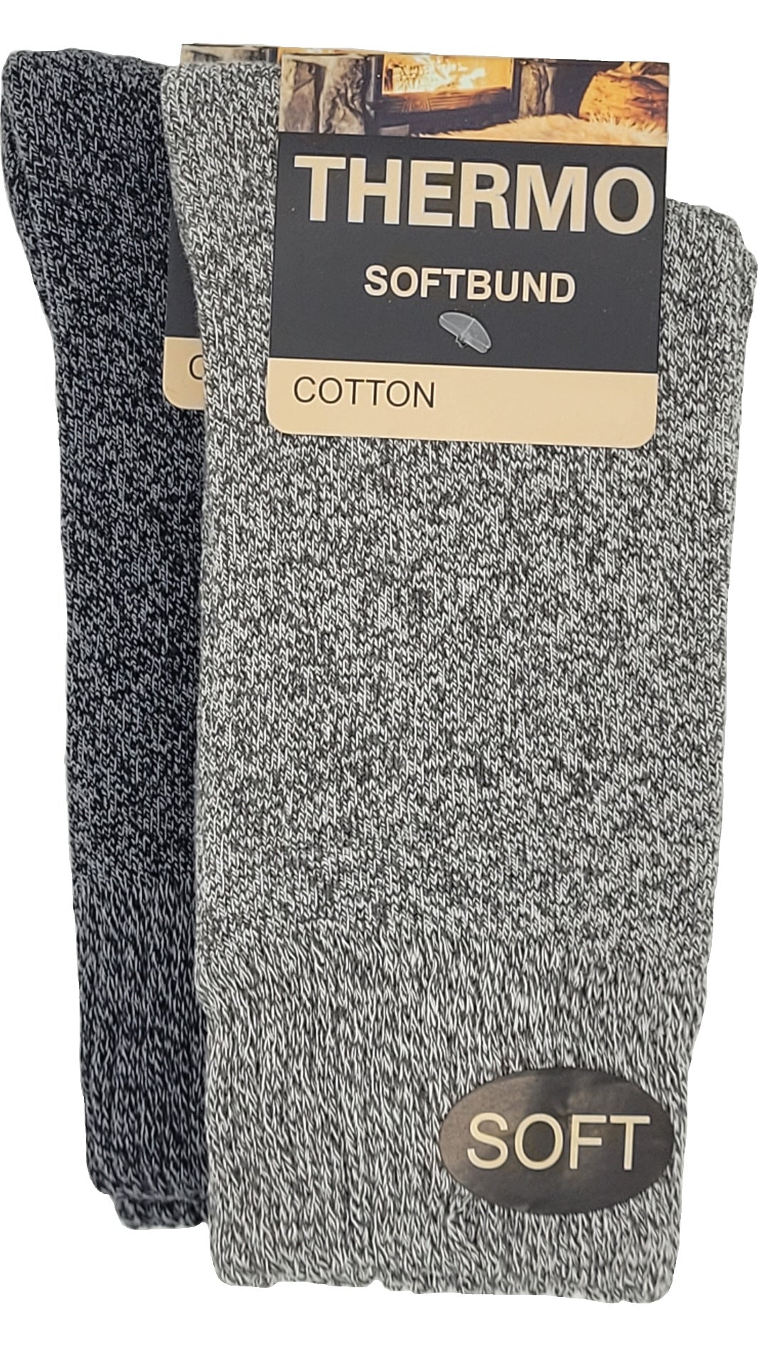Thermo Soft Socken Softbund 2 Paar ab Größe 39 (23402,38413)