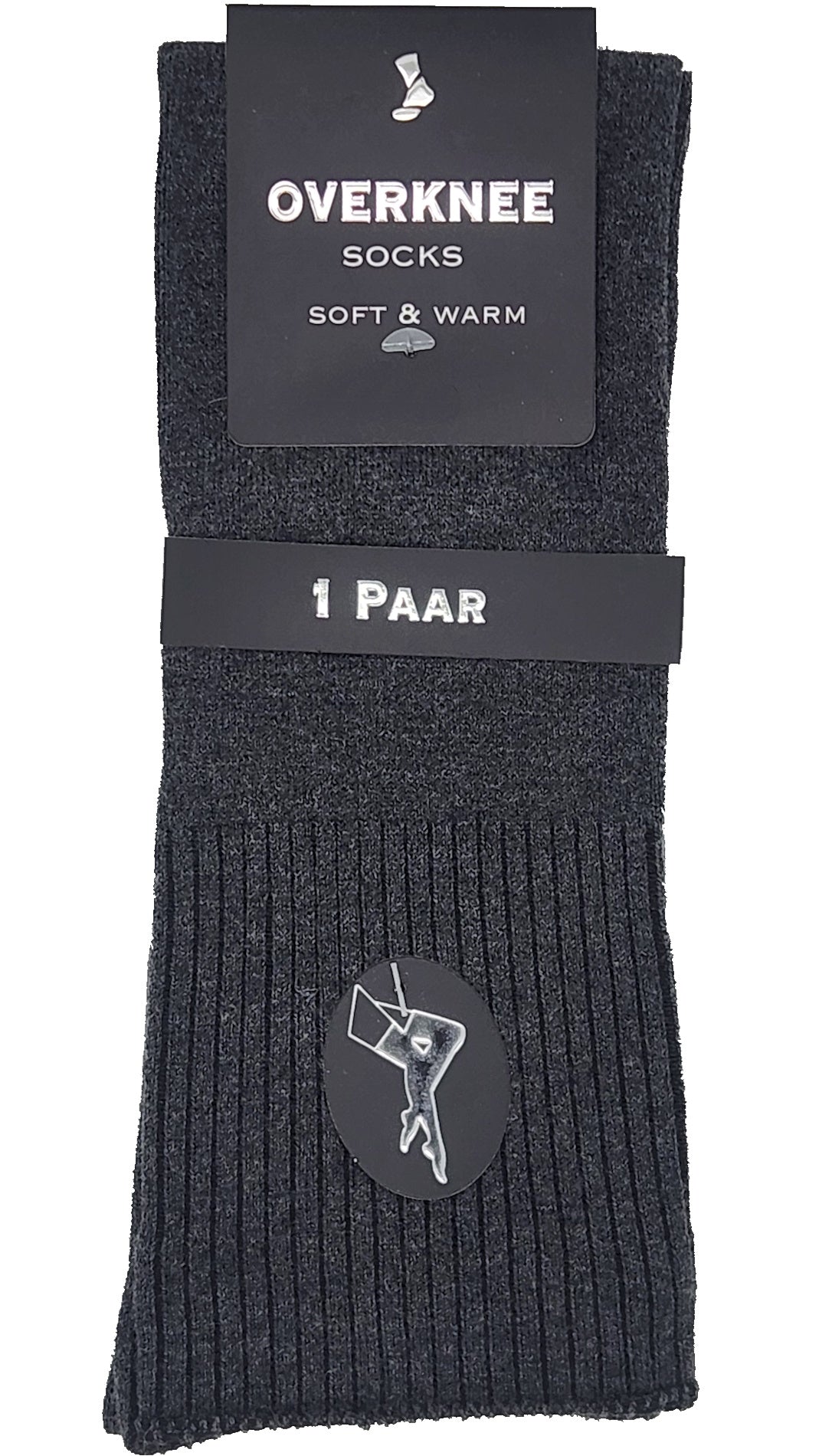 Overknee sokken kabelpatroon 1 paar (44009)