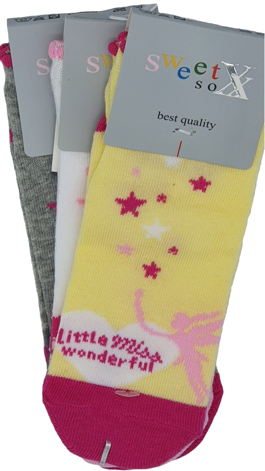 Taille des baskets pour enfants 23-38 Petite Miss Merveilleuse 3 paires (56359)