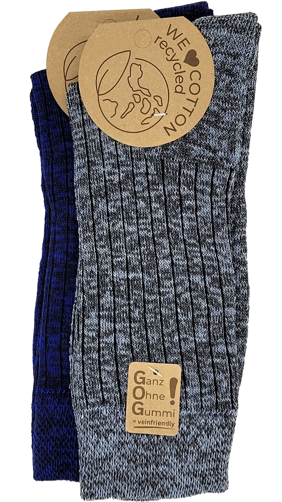 Übergrößen ,,Multicolour'' Socken recycled 2 Paar Gr. 47-50 (6157)