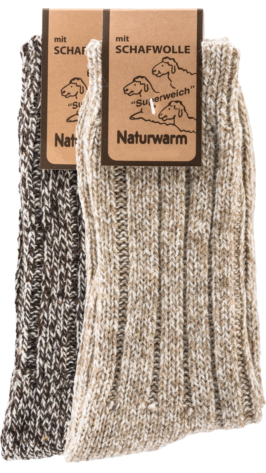 XXL Übergröße Norweger-Socken 2 Paar Gr.47-50 (6581)