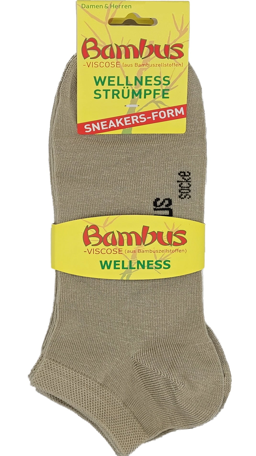 Sneaker Socken Bambus superweich 3 Paar bis Größe 54