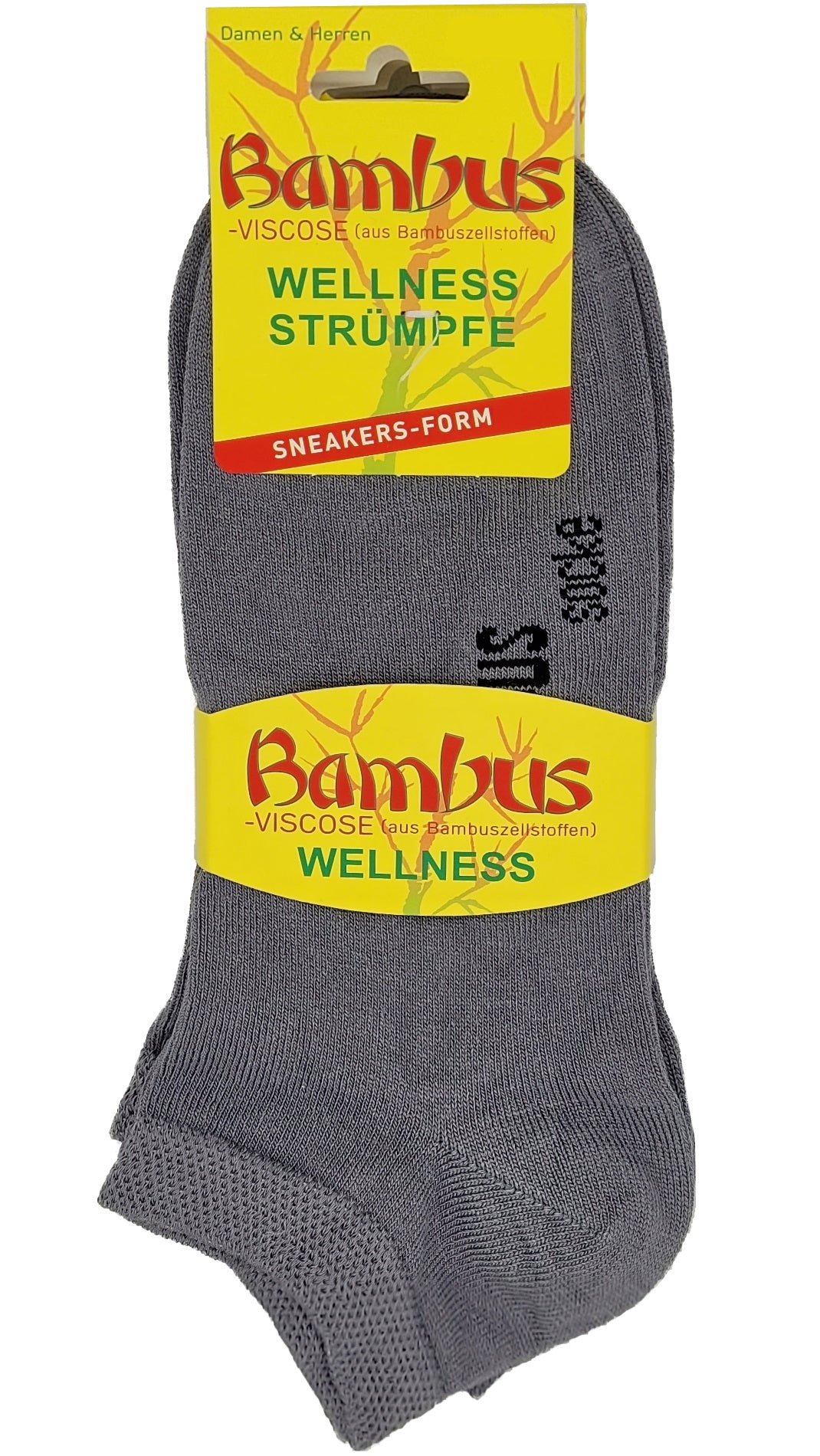 Sneaker Socken Bambus superweich 3 Paar bis Größe 54