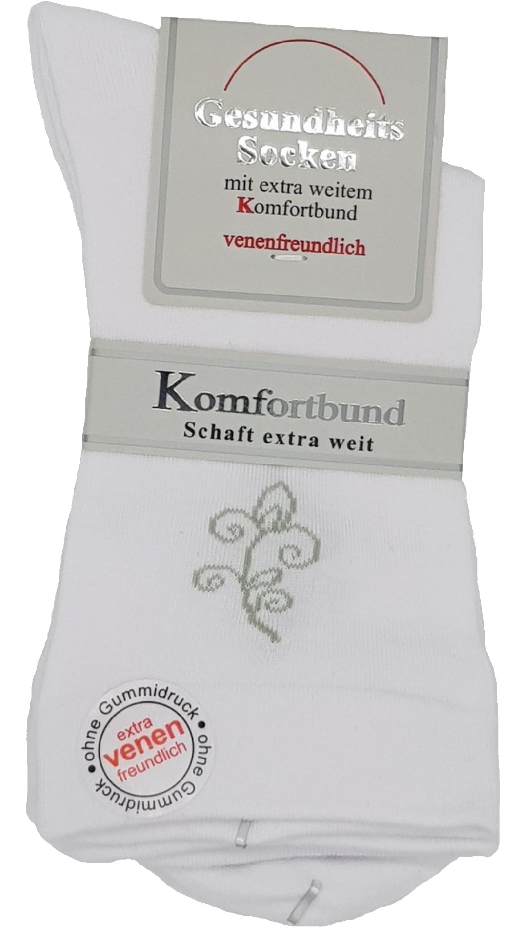 Damen Gesundheitssocken Trichter EXTRA weites Bündchen 3 Paar