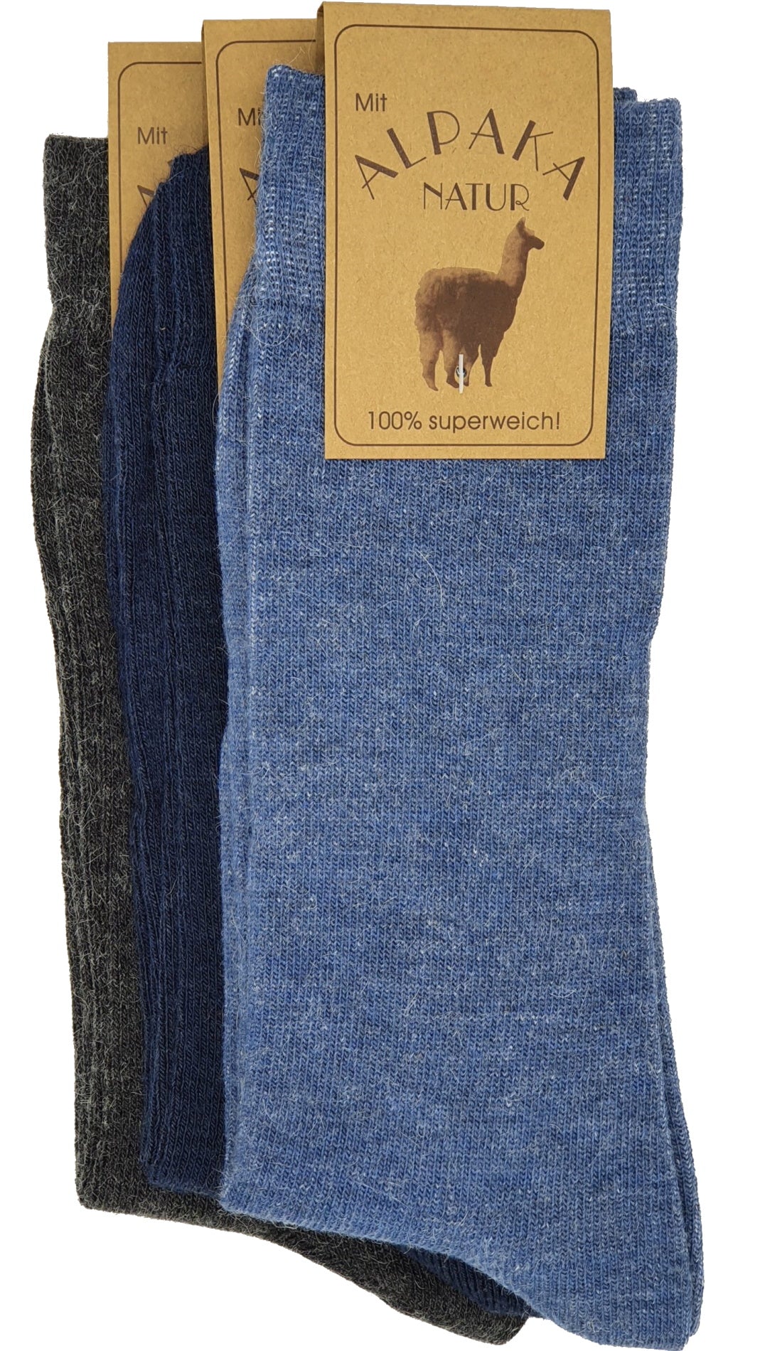 XXL Übergrößen 47-50 Alpaka Wollsocken 3 Paar oder 2 Paar (6506)