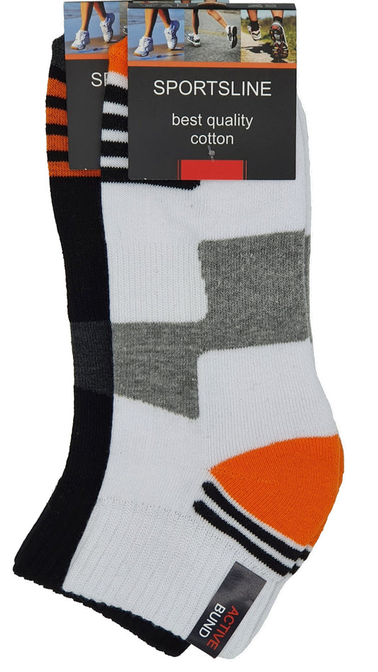 Damen Sneaker ,,Sport'' Frotteesohle 2 Paar