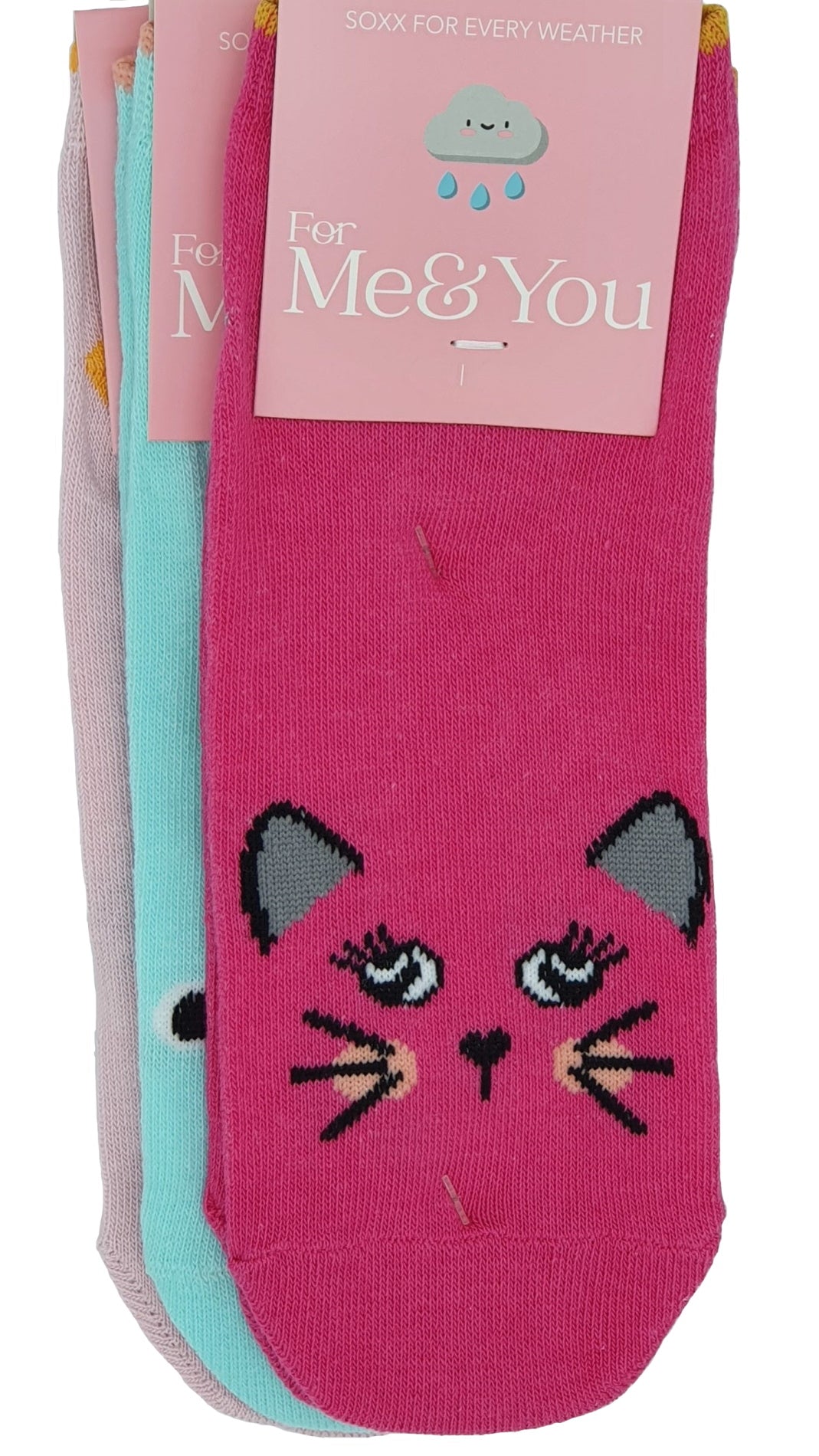 Kinder Sneaker Gr. 23-38 Tier Gesichter 3 Paar (56253)