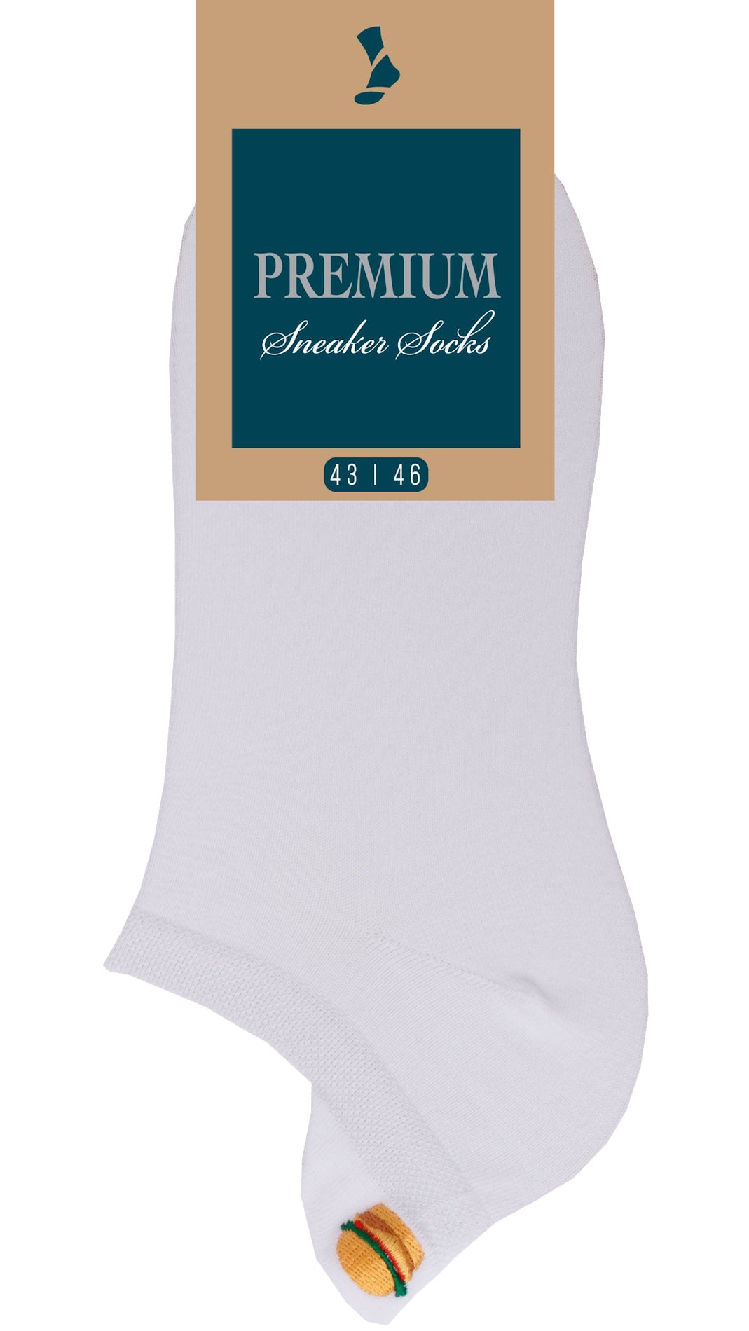 Damessneakersokken met hieltabborduursel, 3 paar (36361)