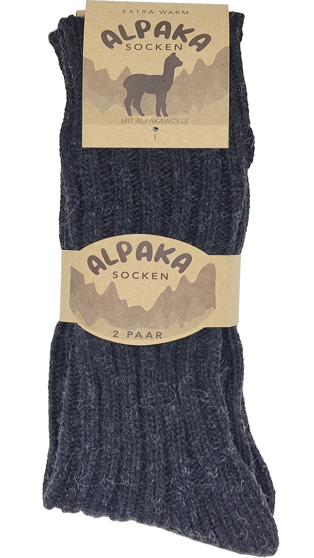 Chaussettes en alpaga surdimensionnées 10 % alpaga 2 paires Taille 47-50 (20900)