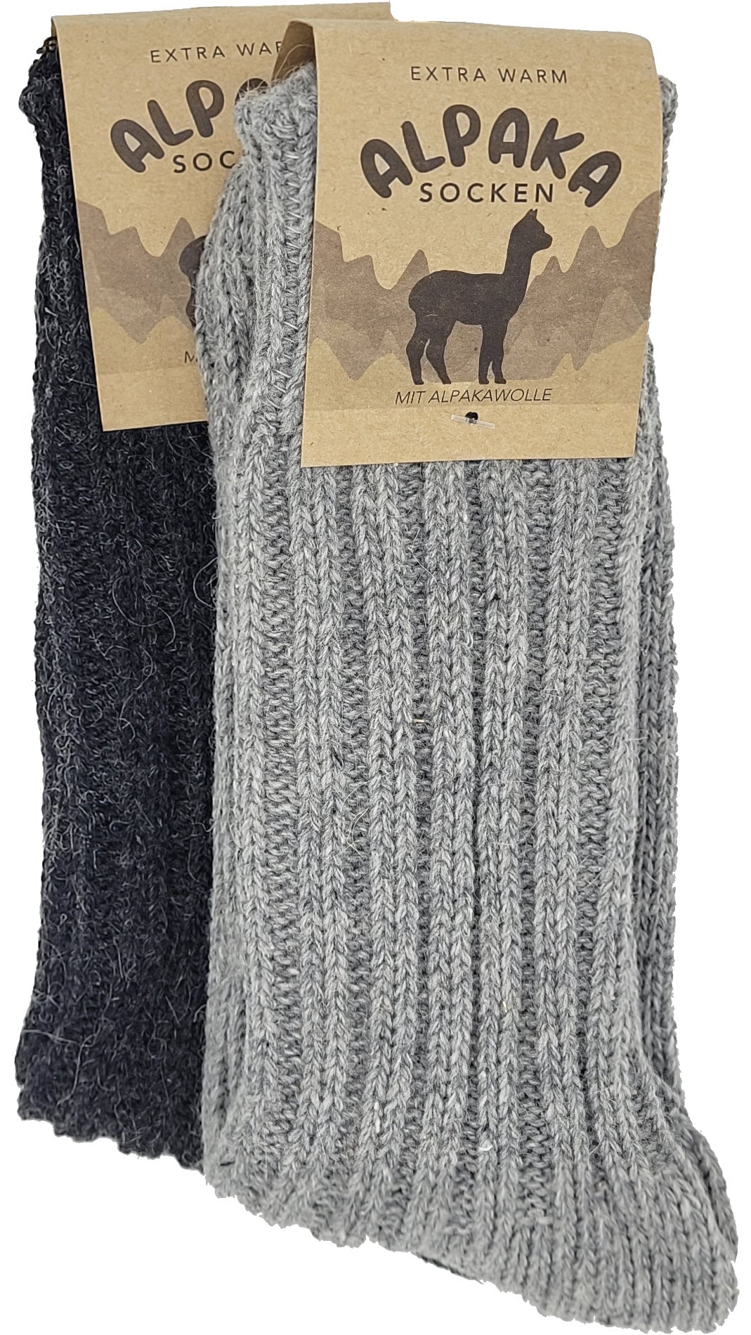 Chaussettes en alpaga surdimensionnées 10 % alpaga 2 paires Taille 47-50 (20900)