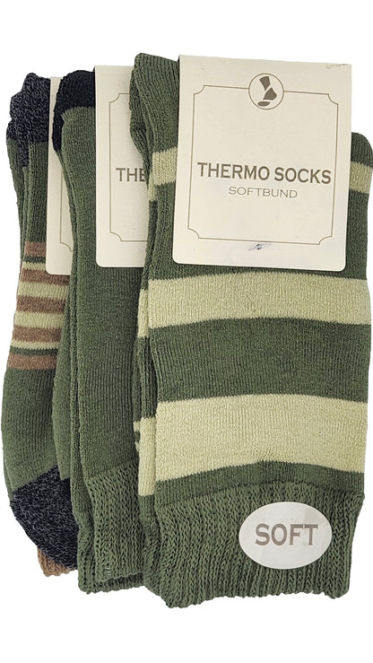 Chaussettes Thermo Soft avec ceinture souple, 2 paires (23402,38413)