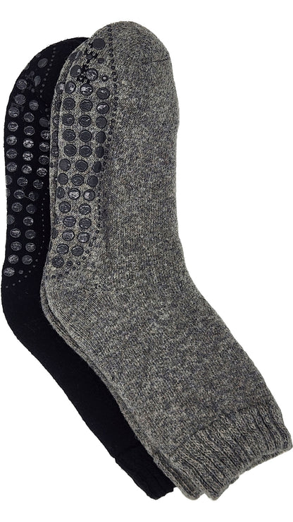 Herrensocken extra warm mit ABS 2 Paar bis Größe 50 (21463)