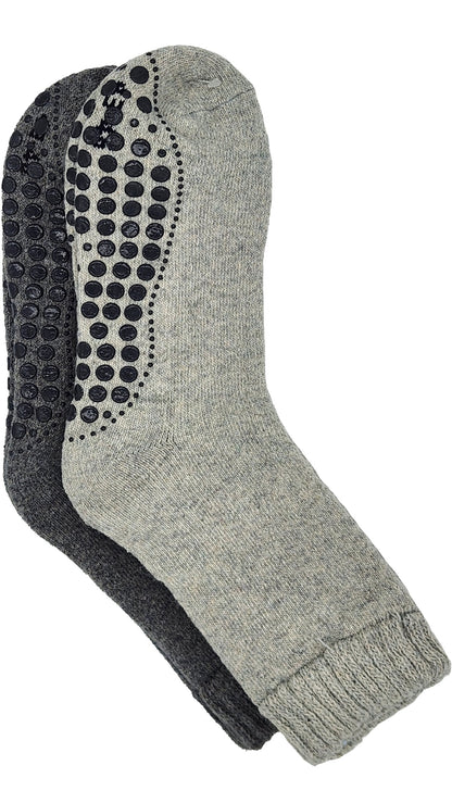Herrensocken extra warm mit ABS 2 Paar bis Größe 50 (21463)
