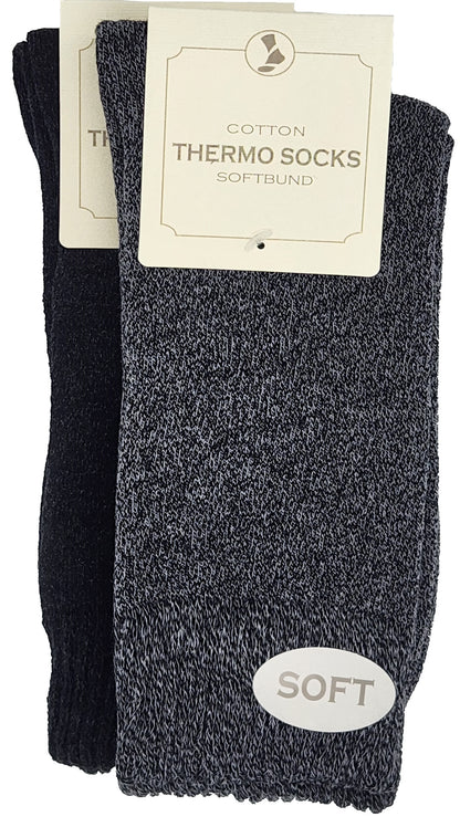 Thermozachte sokken zachte tailleband 2 paar (23402,38413)