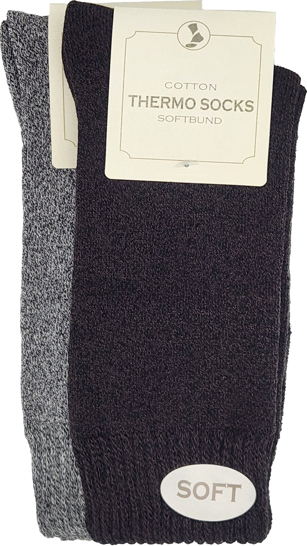 Thermozachte sokken zachte tailleband 2 paar (23402,38413)