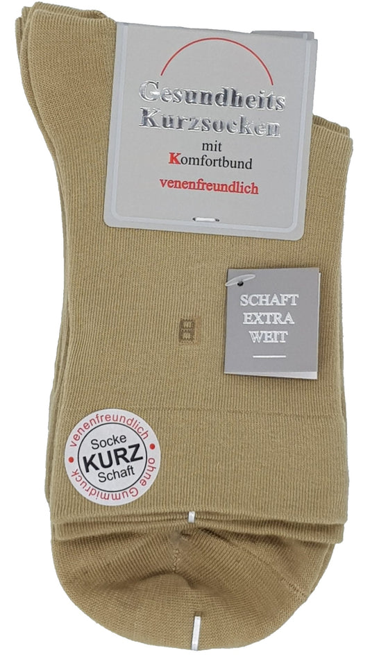 Herren Gesundheitskurzsocken Trichter EXTRA venenfreundlich 3 Paar (26600)