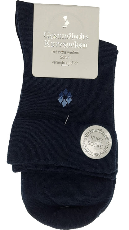 Chaussettes courtes de santé pour hommes entonnoir EXTRA doux pour les veines 3 paires (26600)