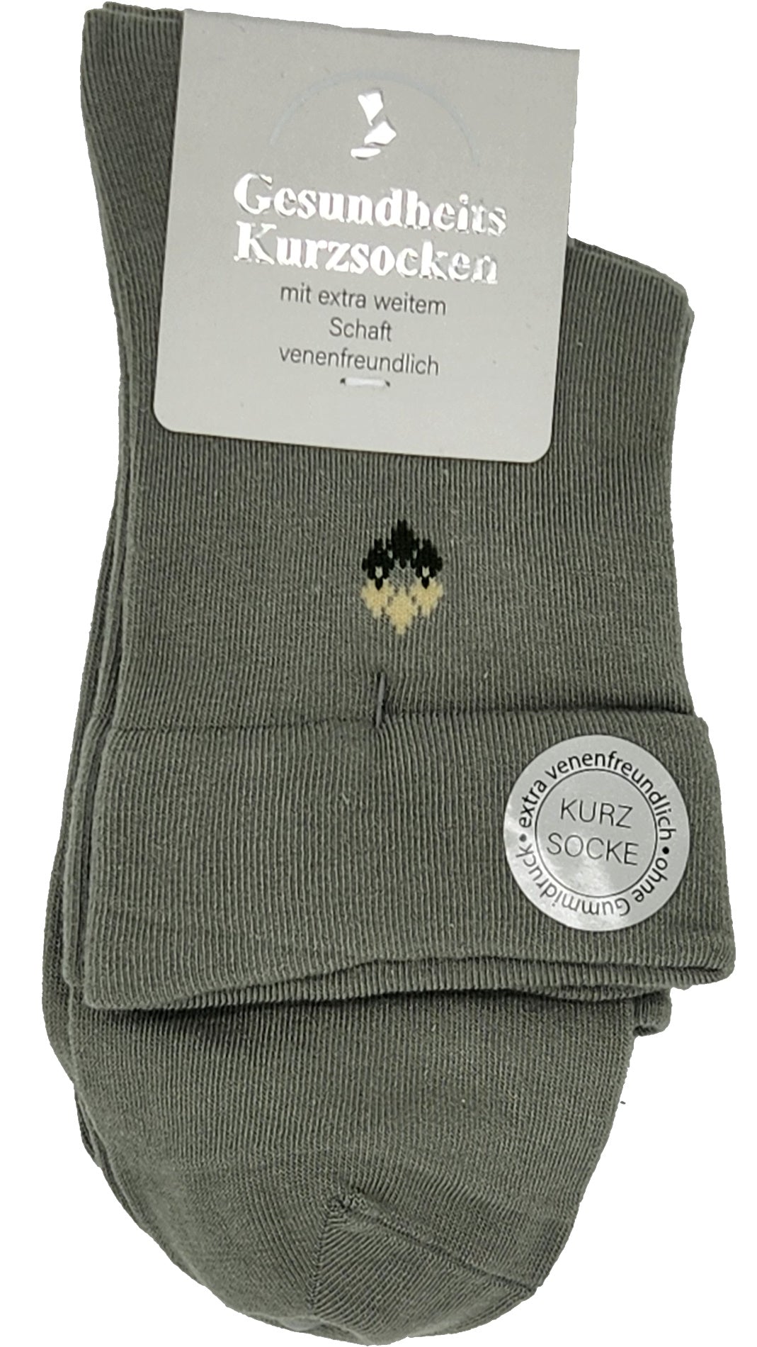 Chaussettes courtes de santé pour hommes entonnoir EXTRA doux pour les veines 3 paires (26600)
