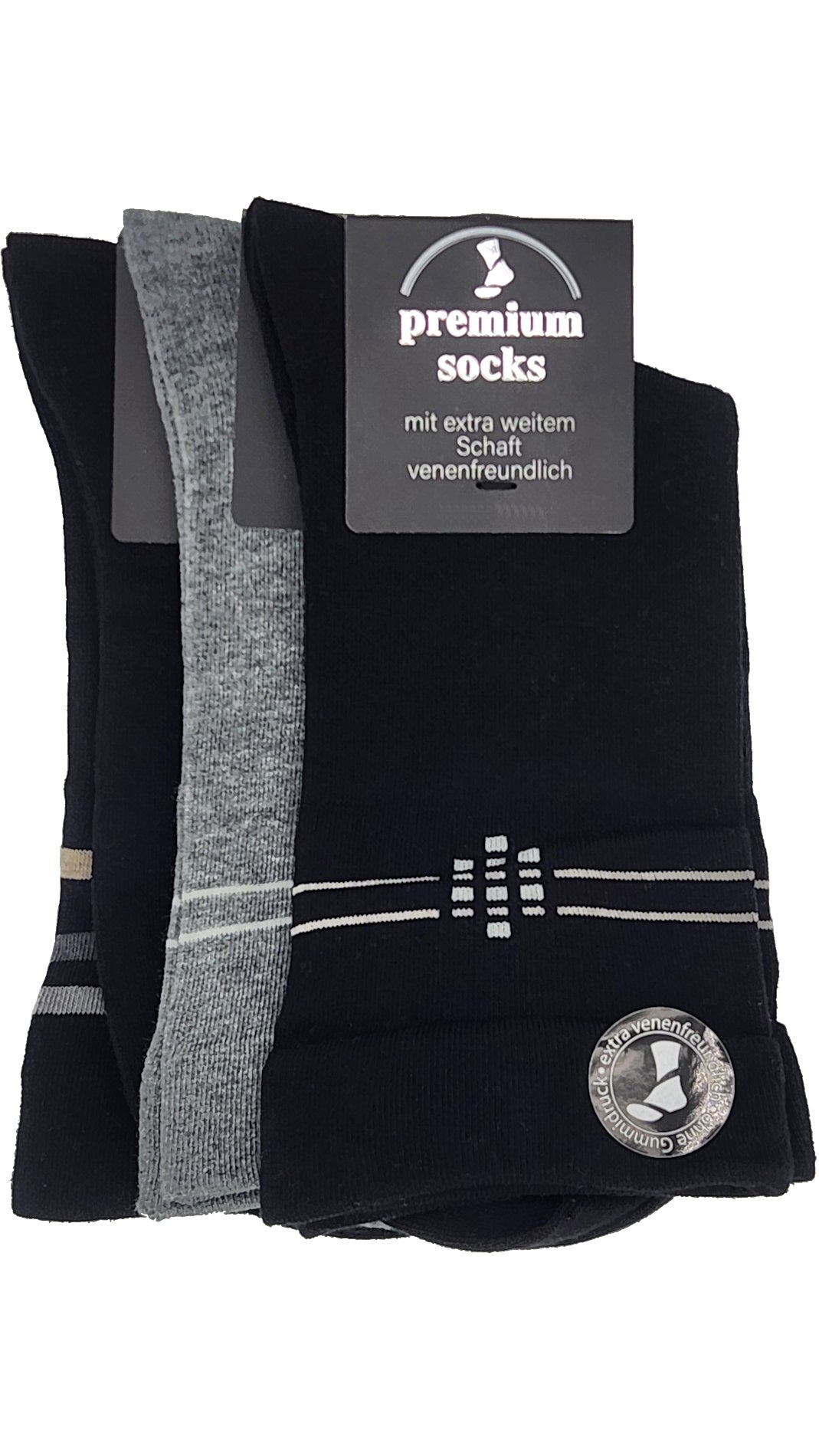 Herren Gesundheitssocken Trichter EXTRA venenfreundlich 3 Paar (26942-43)