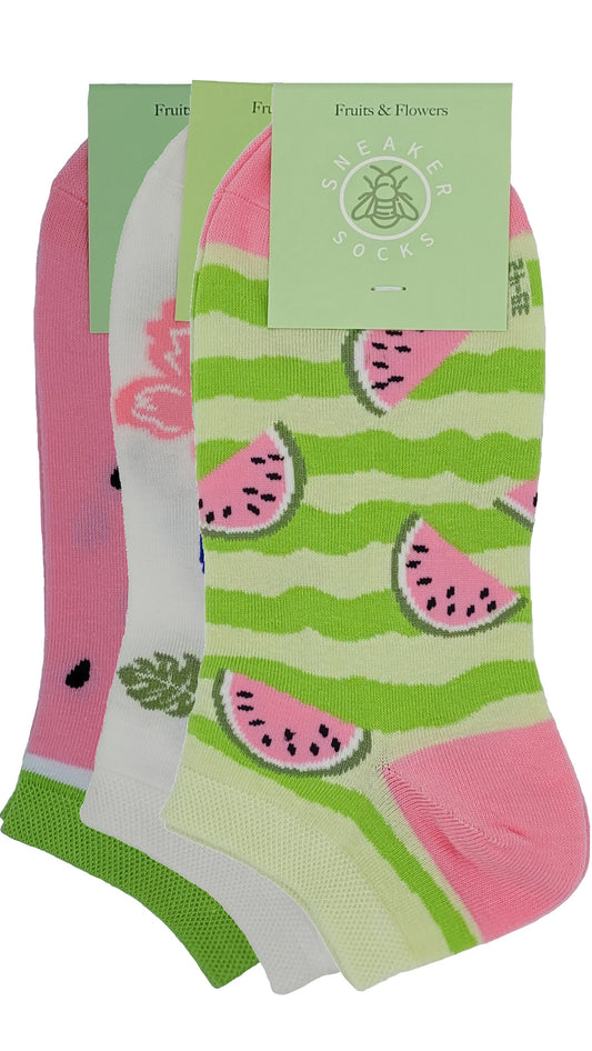 Damen Sneakersocke ,,ALOHA'' 3 Paar Gr. 35-38 (36340)