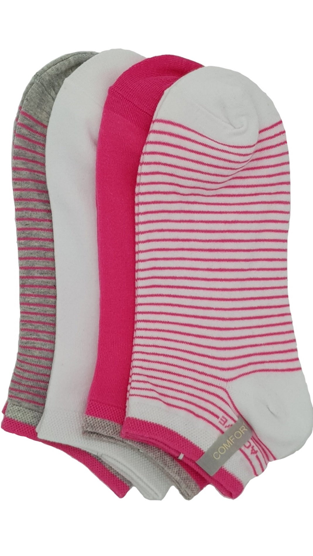 Dames Sneaker Stripes uni 4 paar (36798)