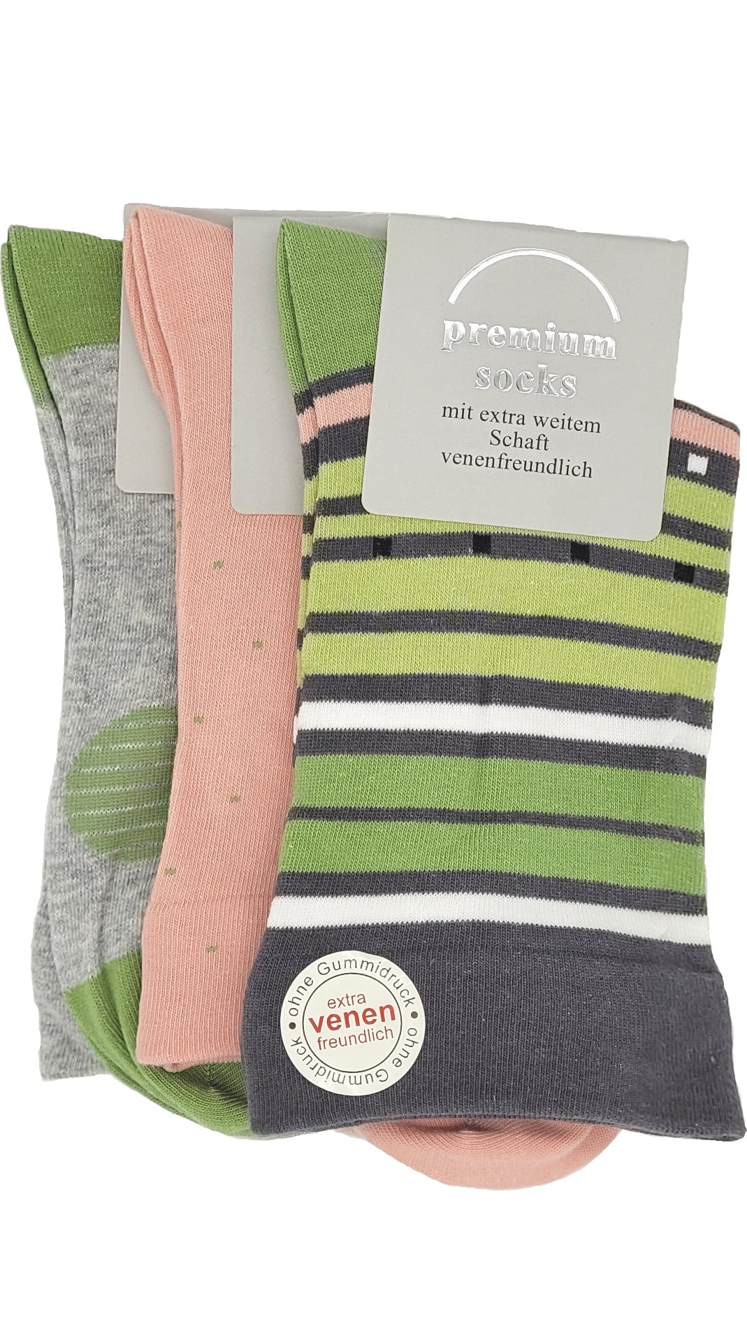 Women's Health Socks Funnel EXTRA brede boord 3 paar (39539)