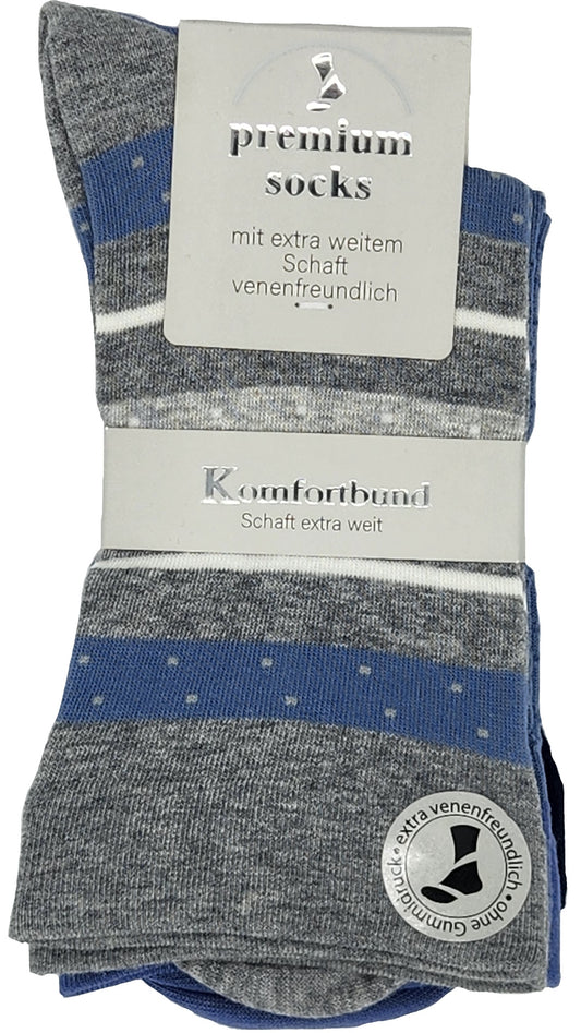 Damen Gesundheitssocken Trichter EXTRA weites Bündchen 3 Paar (39543)