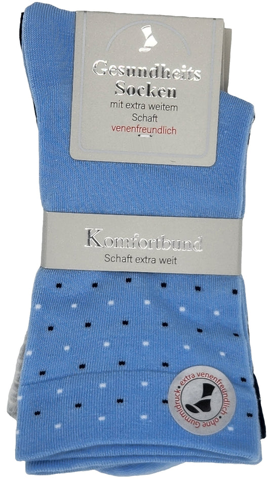 Damen Gesundheitssocken Trichter EXTRA weites Bündchen 3 Paar (39546)