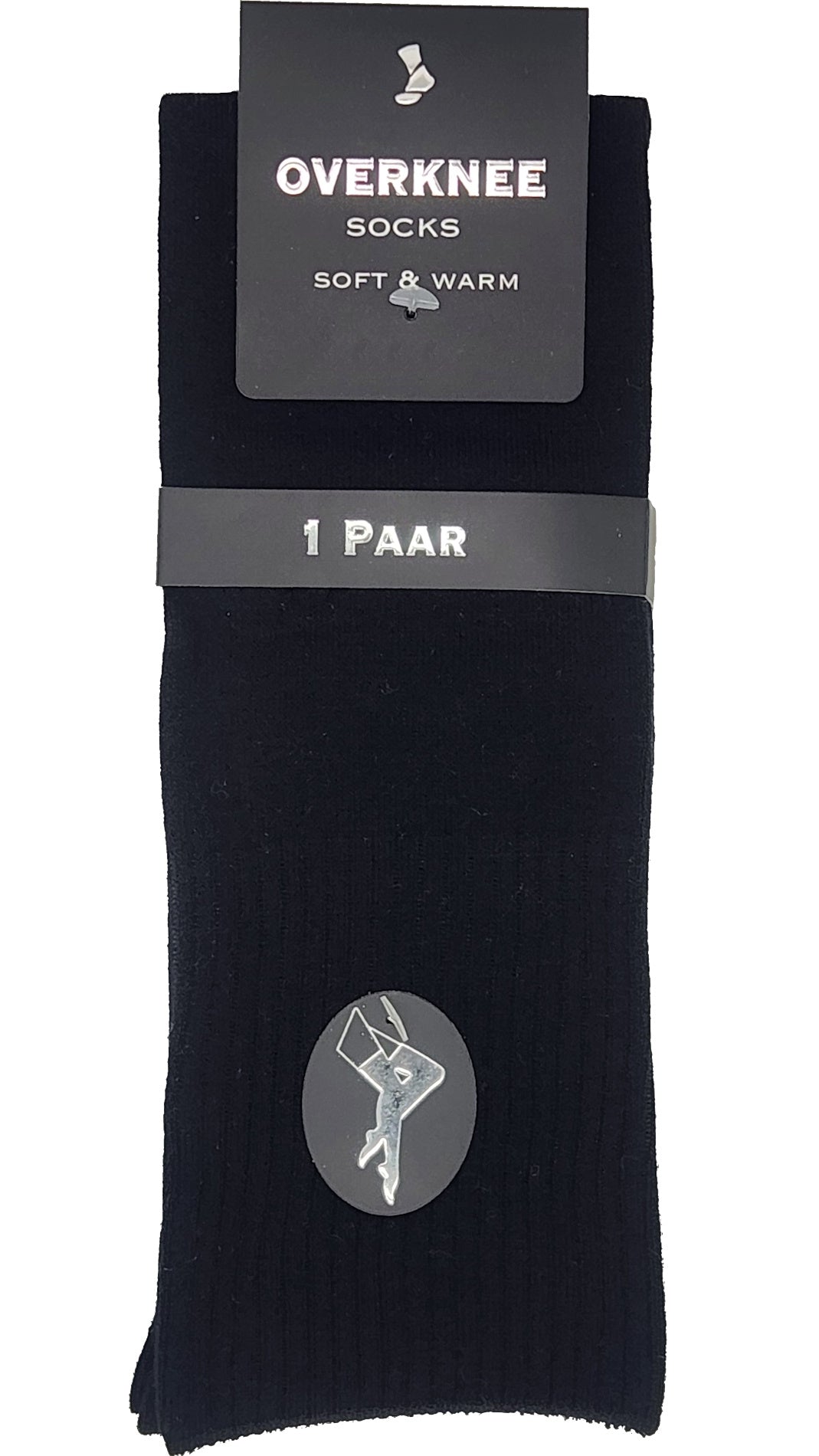 Overknee sokken kabelpatroon 1 paar (44009)