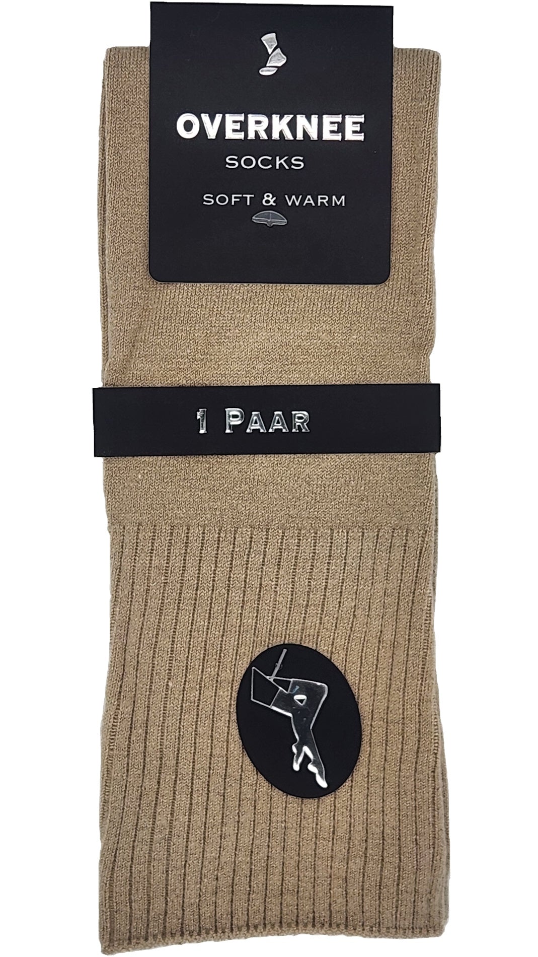 Overknee sokken kabelpatroon 1 paar (44009)