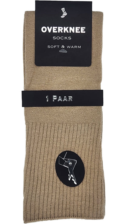 Overknee sokken kabelpatroon 1 paar (44009)