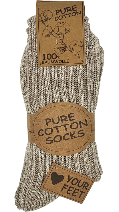 Übergrößen 100% Baumwolle Winter Socken 3 Paar Gr. 47-50 (6280)